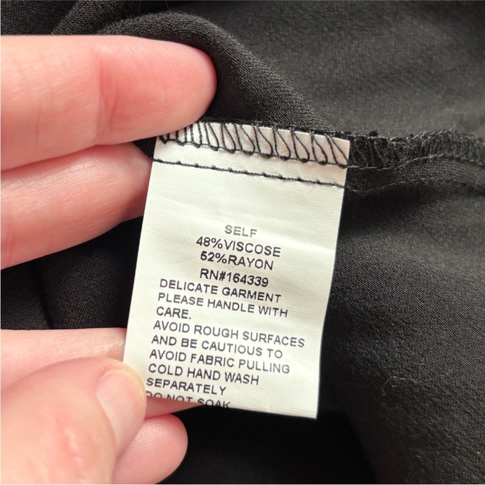 NWT SNDYS x REVOLVE Angel Strapless Satin Midi Dress in Black - Picture 5 of 8
